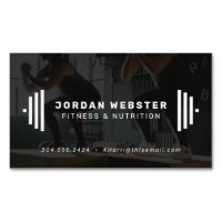 Fitness Trainer Visitenkarte mit Foto