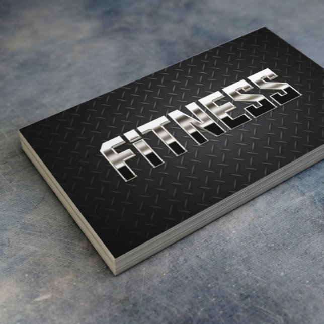 Fitness Training für Berufliches Stahl & Metall Visitenkarte (Von Creator hochgeladen)