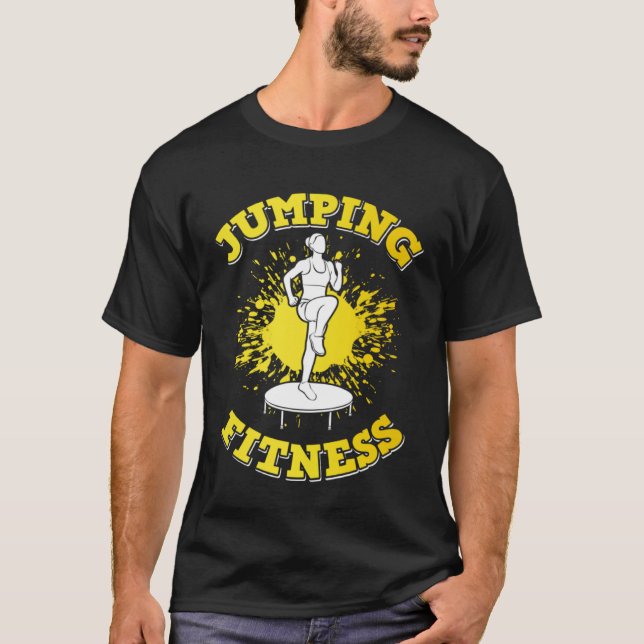 Fitness Training Trampoline Jumping Cardio Enduran T-Shirt (Vorderseite)