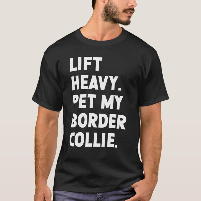Fitness Trainingsstapel Schweres Haustier Hund Bor T-Shirt (Vorderseite)