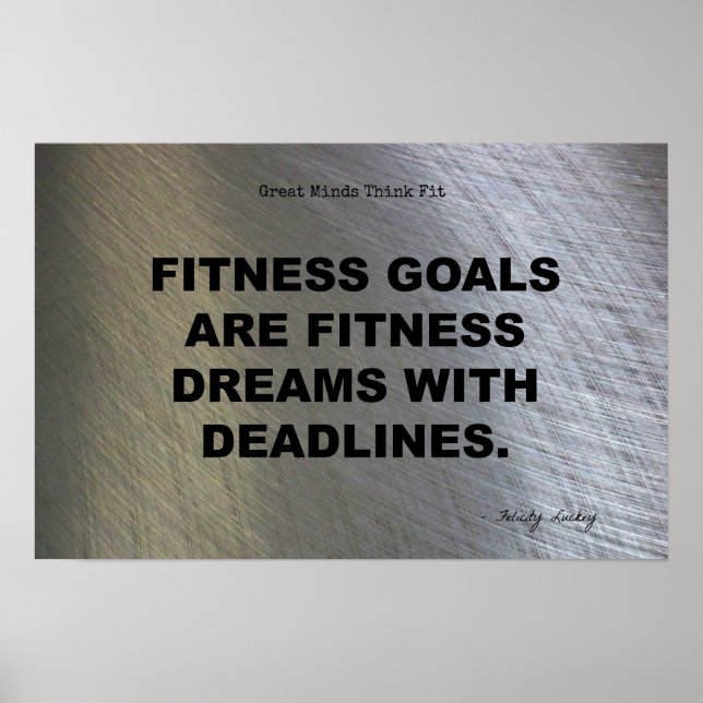 Fitness träumt mit Deadlines! Poster (Vorne)