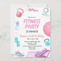 Fitness-Turnen-Party-Themen-Einladung
