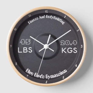 Fitness und Bodybuilding Gymnasium 45 LBS/20,4 KGS Uhr