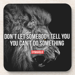 Fitness und Bodybuilding Motivation Getränkeuntersetzer