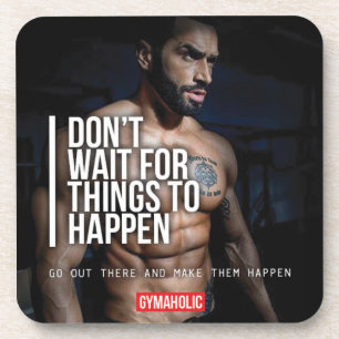 Fitness und Bodybuilding Motivation Getränkeuntersetzer