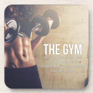 Fitness und Bodybuilding Motivation Getränkeuntersetzer