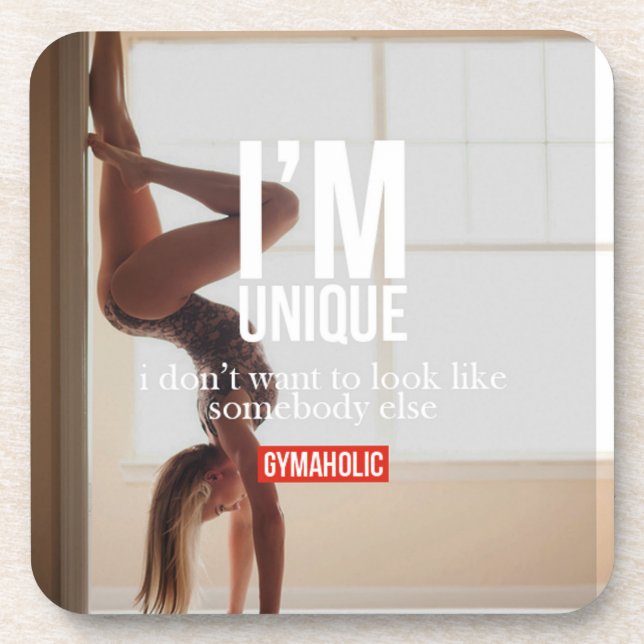 Fitness und Bodybuilding Motivation Getränkeuntersetzer (Vorderseite)