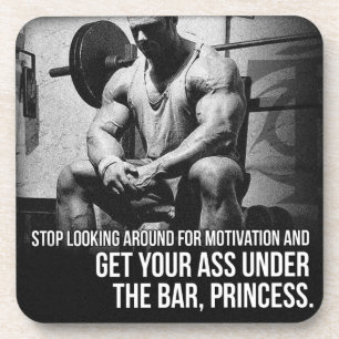 Fitness und Bodybuilding Motivation Untersetzer