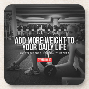 Fitness und Bodybuilding Motivation Untersetzer
