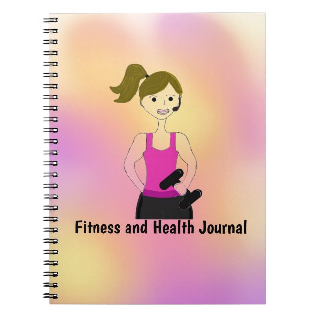 Fitness und Gesundheitszeitschrift Notizblock (Vorderseite)