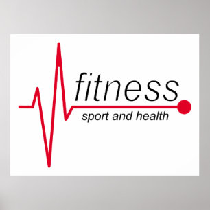 Fitness und Sport Poster