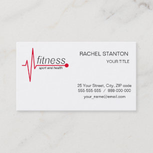 Fitness und Sport Visitenkarte