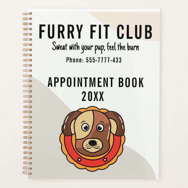 Fitness und Übung von Hunden Planer (Vorderseite)