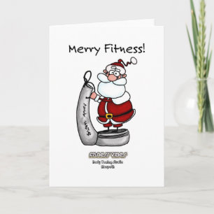 Fitness vibes card feiertagskarte