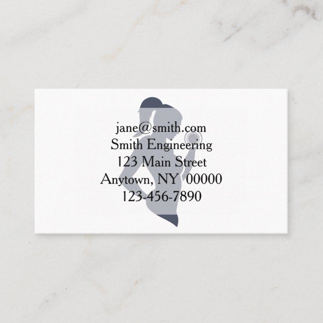 Fitness Visitenkarte (Vorderseite)