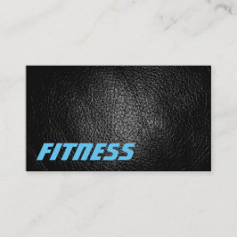 Fitness-Visitenkarte mit ultradicken Ledereffekten Visitenkarte
