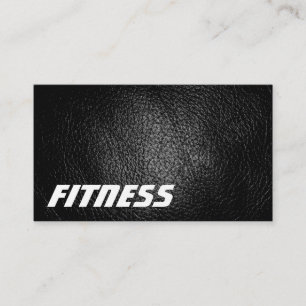 Fitness-Visitenkarte mit ultradicken Ledereffekten Visitenkarte
