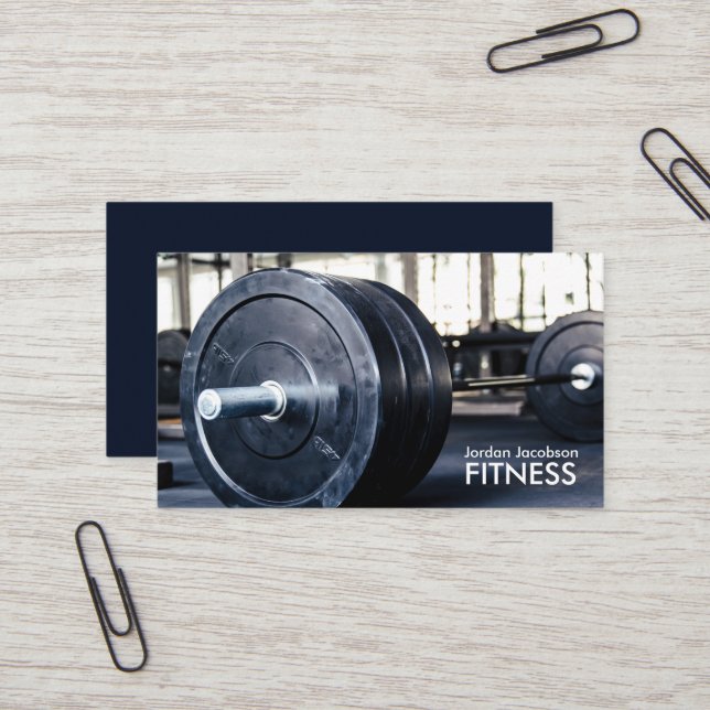 Fitness-Visitenkarten Visitenkarte (Vorderseite/Rückseite Beispiel)