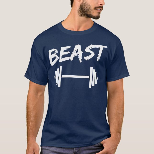 Fitness von Beast Pater Son Bodybuilding Matching T-Shirt (Vorderseite)