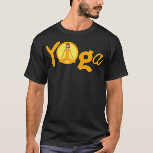 Fitness von Frauen und Yoga Meditation T-Shirt