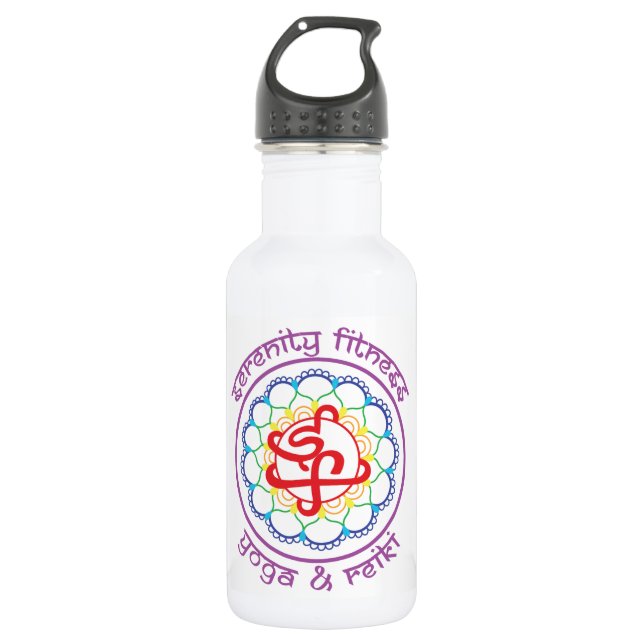 Fitness Wasser Flasche Edelstahlflasche (Vorderseite)
