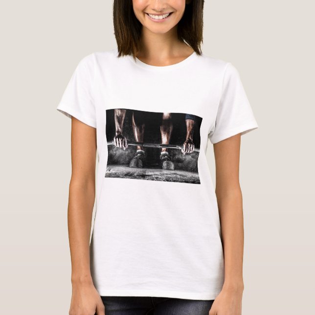 Fitness Weightlift GYM Workout T-Shirt (Vorderseite)