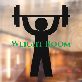 Fitness Weights Design Window Cloning Fensteraufkleber