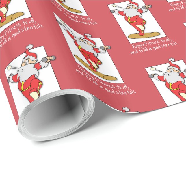 Fitness Weihnachten mit Weihnachten Geschenkpapier (Rolleneckpunkt)