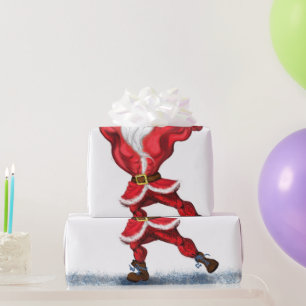 Fitness-Weihnachtsmann-Geschenkpapier Geschenkpapier