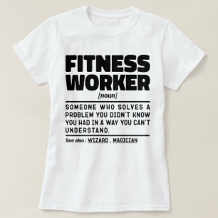 Fitness Worker Noun Weightlift Workout Funny T-Shirt