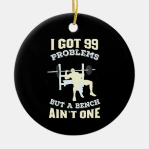 Fitness Workout-Bodybuilding Keramik Ornament