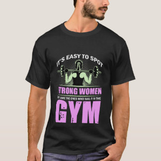 Fitness-Workout-Frau-Gym-Übung T-Shirt