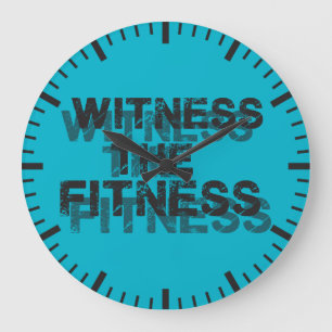 Fitness Workout Gym Motivation Große Wanduhr