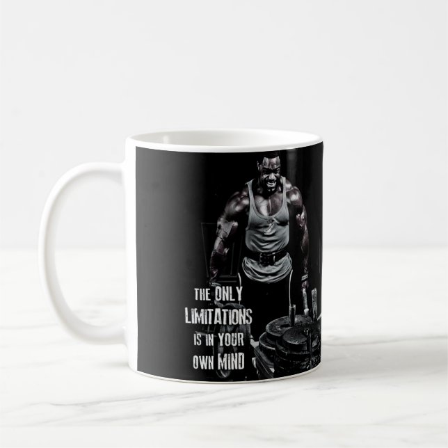 Fitness Workout Gym Motivation Kaffeetasse (Links)