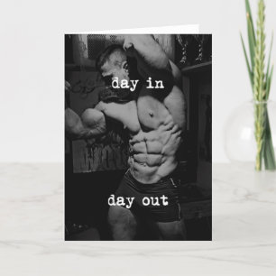 Fitness Workout Gym Motivation Karte