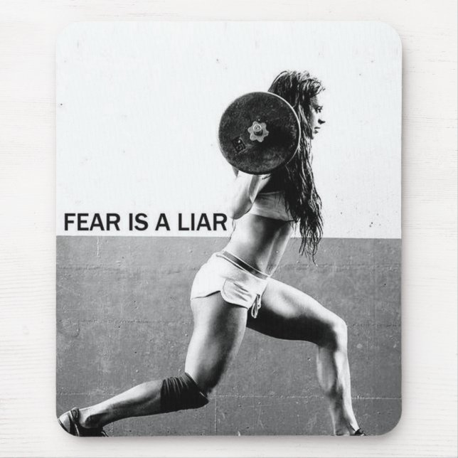 Fitness Workout Gym Motivation Mousepad (Vorne)