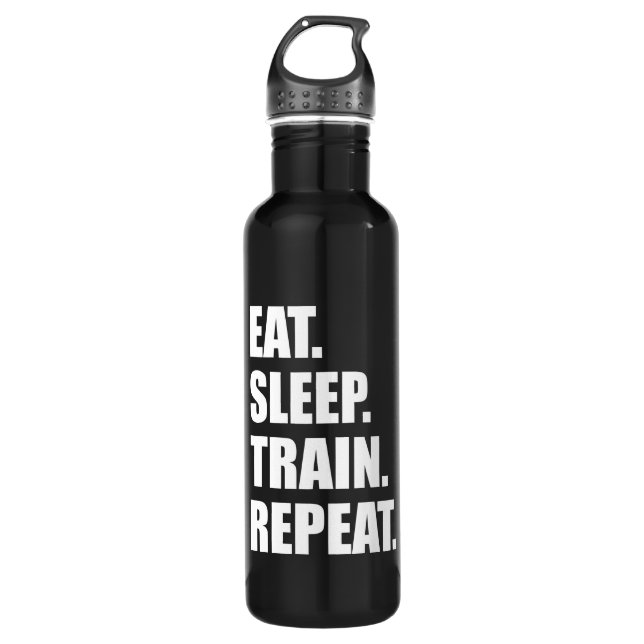 Fitness Workout Gym Motivation Trinkflasche (Vorderseite)