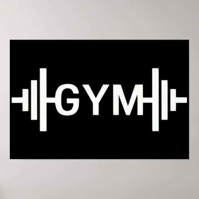 Fitness-Wort Poster (Vorne)