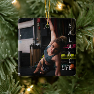 Fitness Yoga Balance Life Keramikornament