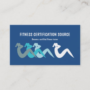 Fitness-Zertifizierung Visitenkarte