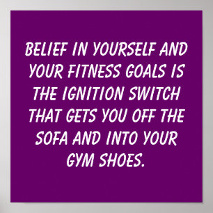 Fitness-Ziele Poster