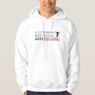 Fitness-Zitat Pullover Hoodie – Minimaler Textdesi