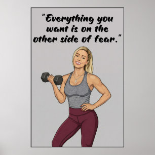 Fitness-Zitate Poster