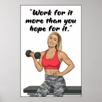 Fitness-Zitate Poster