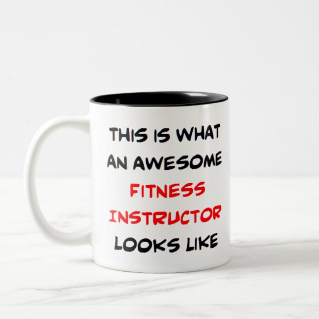 Fitness Zweifarbige Tasse (Links)