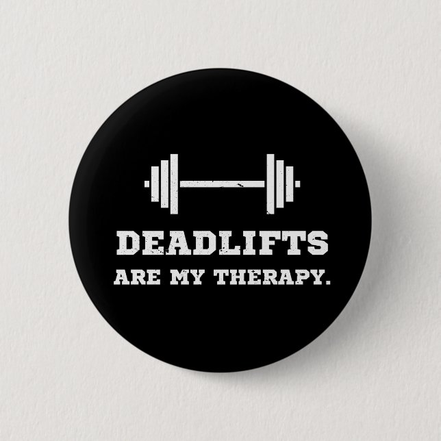 Fitnessen sind meine Therapie Button (Vorderseite)