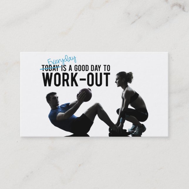 Fitnessgeschäftskarte Visitenkarte (Vorderseite)
