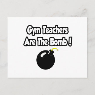 Fitnesslehrer sind die Bombe! Postkarte