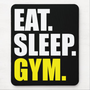 Fitnessmotivation - Essen, Schlafen, Fitness Mousepad