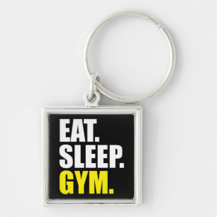Fitnessmotivation - Essen, Schlafen, Fitness Schlüsselanhänger
